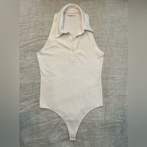 Abercrombie Ribbed Polo Bodysuit
